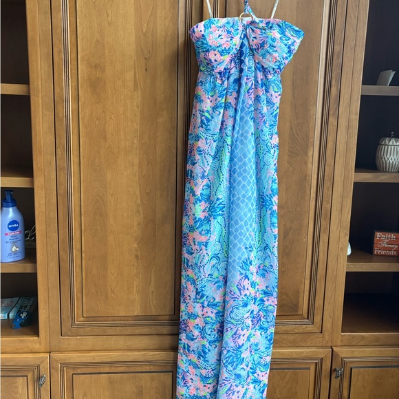 NWT Lilly Pulitzer Viv Maxi Dress Multi Hidden Treasure 8 - Picture 5 of 5